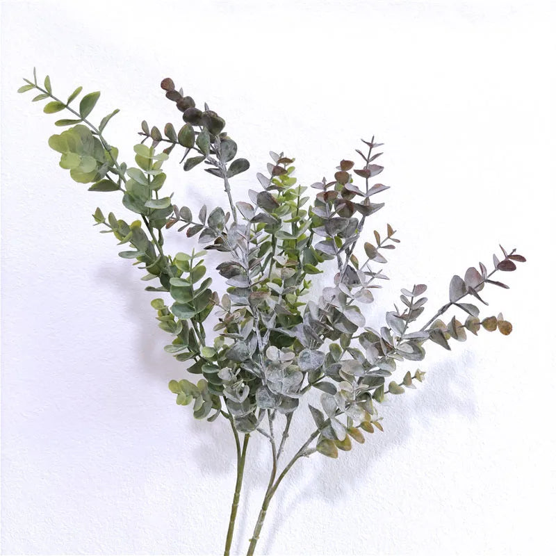 New Design Artificial Single Eucalyptus Plant 67CM Decorative Greenery for Mother's Day and Easter