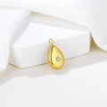 CZ Zircon North Star Pendent 18K Gold Plated Stainless Steel Women Jewelry Accessories Water Drop Shape Polaris Charm Pendant