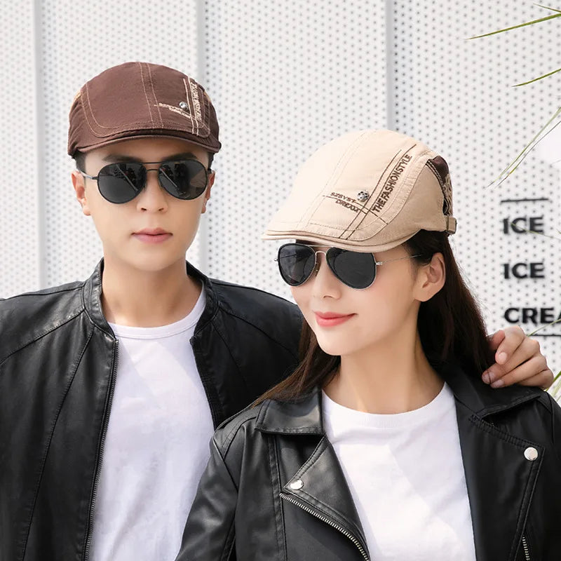 Fashion Beret Hat Men Sun Hat Golf Driving Cabbie Hat Newsboy Flat Ivy Summer Cap Peaky Blinder Casquette Cap