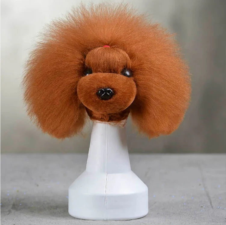 Pet Grooming Practice Wig Hair VIP Teddy Bear Hair Skeleton Dog Wig Hair for Practicing Haircut