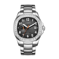 HANBORO Men's Automatic Mechanical Watch Cowry Shell 24-Hour Independent Display Diamond Bezel Stainless Steel Fashionable
