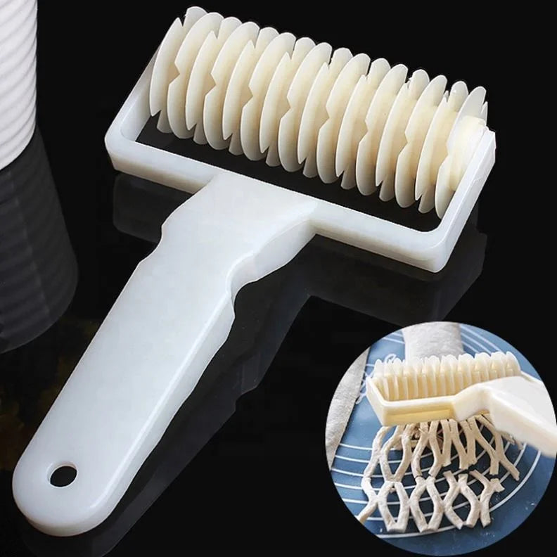 1Pc DIY Plastic a Mesh Modeling Dough Cutter Cake Hob Fondant Mold Tool Baking Tool Pizza Cutters & Wheels Bakery Roller Cutter
