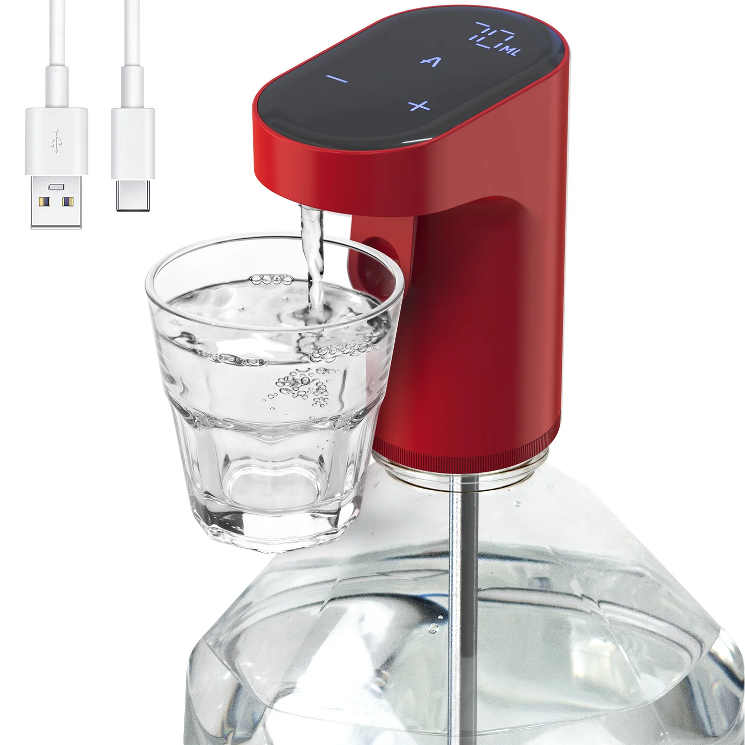 Portable Smart Automatic Electric Wine Dispenser Foldable USB-Powered Smart Convenient for Household Hotel RV Outdoor Plastic