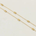Real 14K Gold Filled 3*2mm Rectangular Link and Bar Chain Stick Link O Chain DIY Necklace Bracelet Jewelry Findings Components