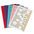 Laser Cut Invitation Holder Iridescent Paper Valentine's Day Card and Customize Laser love Pocket Invitation Cards