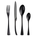 KAYA High Quality Gold Cutlery Set Wedding Restaurant Black Cutlery Silverware Set Cubiertos