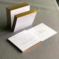 Custom Printing Cardboard Thank You Cards White Gold Paper Post Car Foil Logo Luxury With Gold Paper Board Business Card