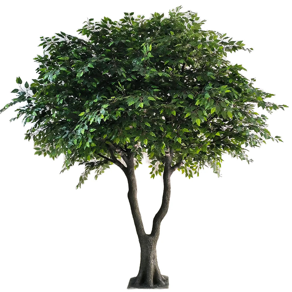 Large Tall Outdoor Artificial Ficus Tree Decoration Fiberglass Banyan Tree Trunk Premium Indoor Plant Decor