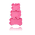 Hot Sale 3 Hole Dog Bone Creative Crystal Epoxy Mould Poly Resin Mold Handmade DIY Keychain Silicone Molds