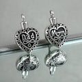 Stainless Steel Dad Heart Keepsake Pendant Memorial Ash Holder Locket Vintage Necklace Mom Jar Gift Cremation Souvenir Urn