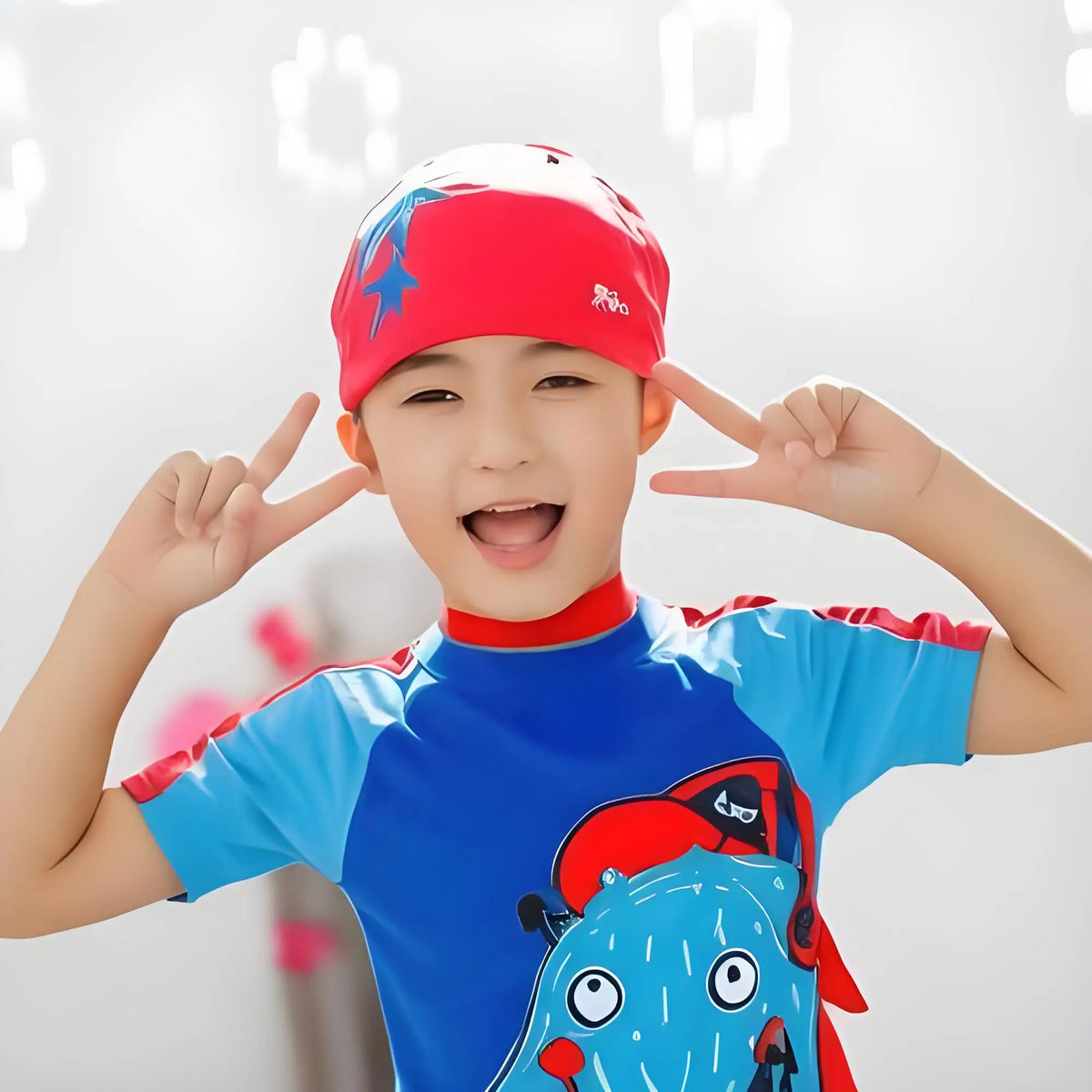 Adult Child Unisex Silicone Coating Fabric Swimming Cap Custom Logo Long Hair No Leak Eco-friendly
