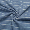 22018C New Fashion Hemp Blend Terry Fabric 55% Hemp 45% Organic Cotton Yarn Dyed Stripe Knitted Eco-Friendly Lightweight Outdoor