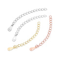 Hot Sale Sterling Silver Ended Cross Chain for Women Jewelry Oval 925 Sterling Silver Tail Chain