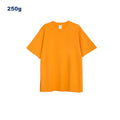 250 g 100% Cotton Tee Unisex Casual O-Neck T-Shirt with Embroidery Screen Print Short Sleeve for Fitness