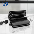 Factory Hot Sale Stab Proof Cut Resistant Business Waterproof Double Zipper Wallet Carbon Fiber Money Wallet