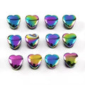 MeeTee KY621 8-14mm Love Shaped Bucket Nail Circle Face Screw DIY Rainbow Decorative Screws Buckle Alloy Rivet Luggage Accessory