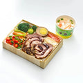 Biodegradable Natural Wooden  Bento Box Microwave Safe Take Away Food Container Unfinished  Folded Packaging Box