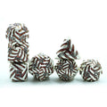 High Quality Wholesale Polyhedral Metal Dice and Round Edge Metal 7pcs Dice Set Silvery
