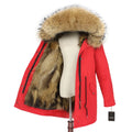 OFTBUY 2023 Women's Luxury Winter Parka Natural Raccoon Fur Trim Hood Long Outwear Detachable Waterproof Jacket Real Fox Women