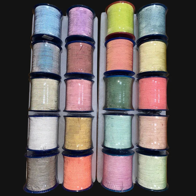 High Visibility Black Blue Colorful Double Side Light Reflecting Reflex Pet Yarn Reflector Thread for Knitted Hi Vis Clothing