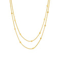 Nabest Women Stainless Steel Minimalist Snake Chain Necklace Jewelry 18k Gold Plated Euramerican Layers Necklace