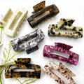 INS Fashion Hair Accessories Elegant Rectangular Simple Design Shark Hair Clips Large Claw Clip for Women Girls