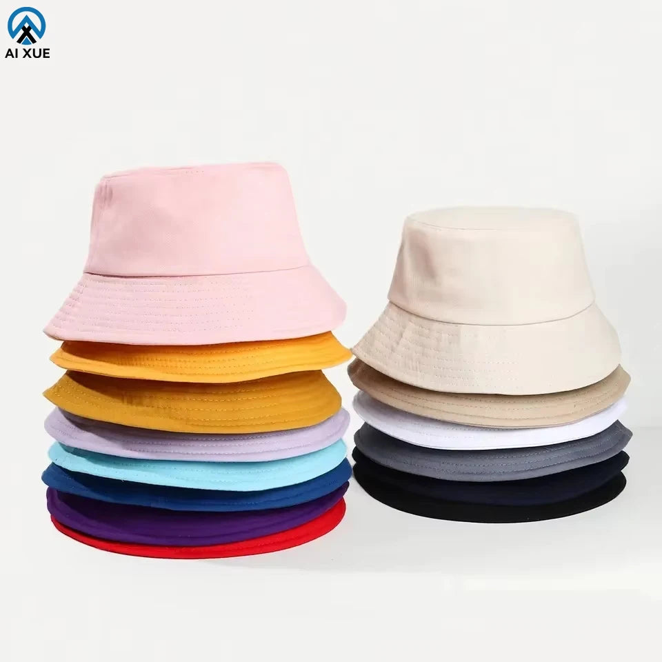OEM Custom Logo Unisex Summer Bucket Hats Waterproof Cotton Fabric Printed Pattern for Fishing Beach Travel Outdoor Adults Use