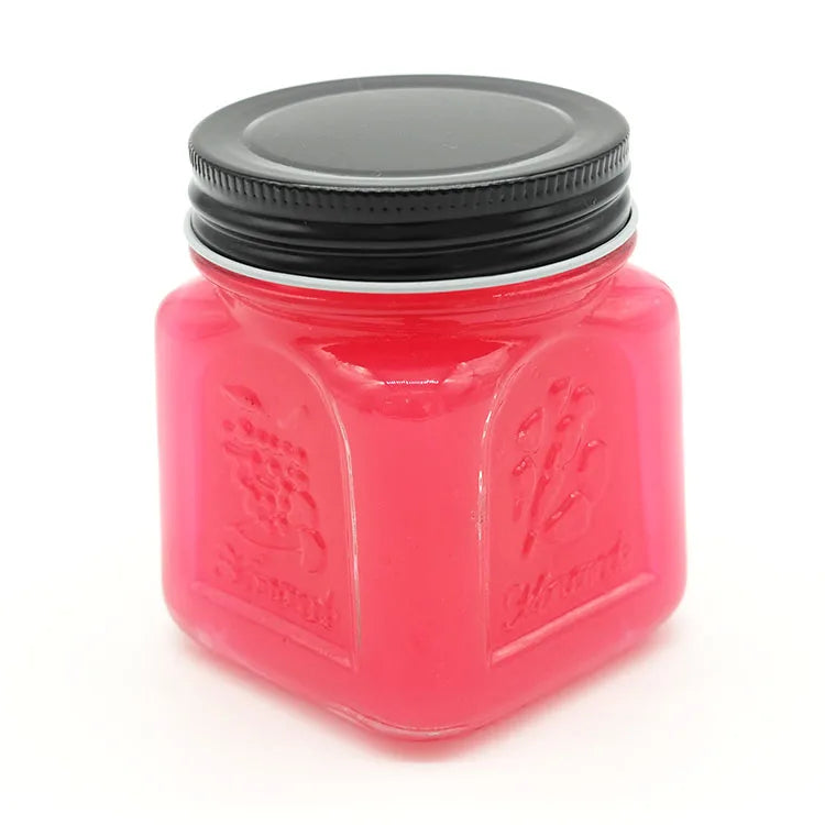 250ml 500ml Wide-mouthed square Glass Jars for Food Safety with Screw Seals and Metal LIDS for Storing Jelly and Chili Sauce