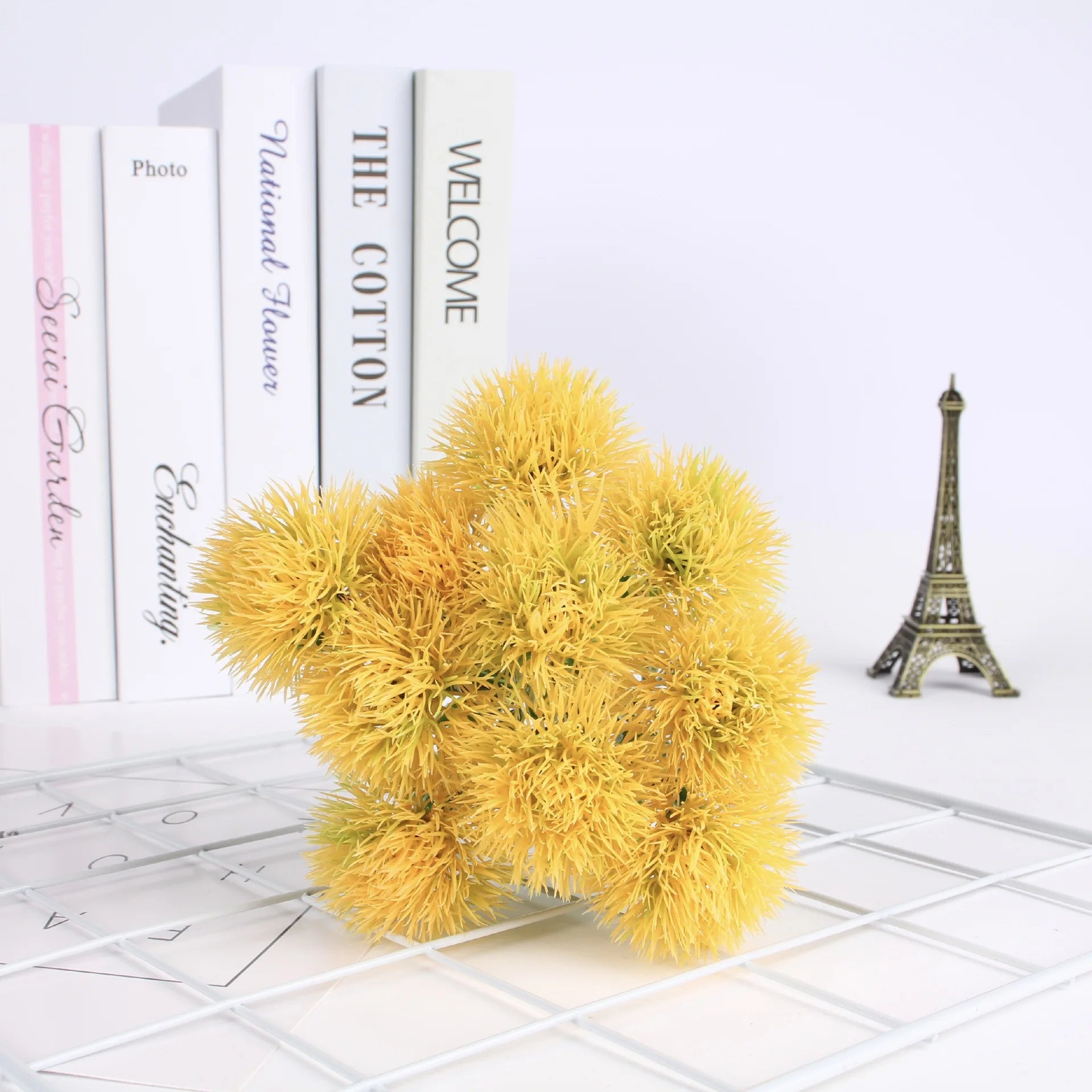Artificial Dandelion Artificial Flowers Plants Bouquet  DIY Artificial Flowers Plant Fake Grass for Indoor Outdoor