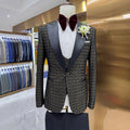 2026 New Slim Breathable Black Men's Wedding Suits 3-Piece Groom Tuxedos Set Single Breasted Jacket Blazer Zipper Fly Flat