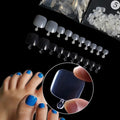 600Pcs Toe Nail Tips Artificial Acrylic Natural/White/Clear Manicure Art Decoration Toenails Beauty Tools Foot Nail