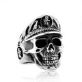SS8-454R Steel Soldier Skull Policeman Stainless Steel Men Ring New Arrival Punk Jewelry