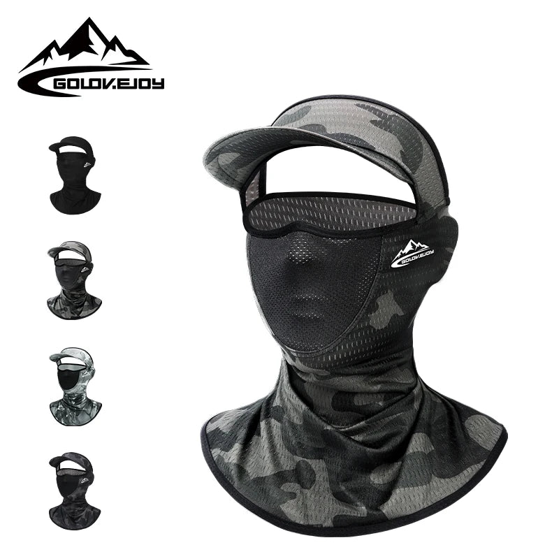 GOLOVEJOY XTJ81 Funfishing Balaclava Hat Brim Custom Headgear Riding Scarf Turban Neck Tube Cover Sports Fishing Ski Cycling