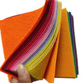 Modern Stiff Felt Fabric Sheets 12x12 Inches Assorted Colors 1mm Thick Durable Eco-Friendly Factory for DIY Felt Craft Kits