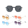 Prevailing Custom Hexagon Portable Stainless Frame Magnetic Clip on Eyewear Sunglasses Holder for Women