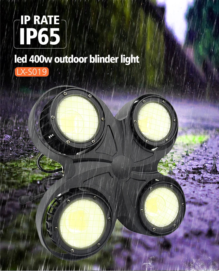 Rgbw Waterproof Cob Blinder Light Ip65 Four Eyes 4*100W 400W LED 10 90 75 Blinder Led Ip65 200w