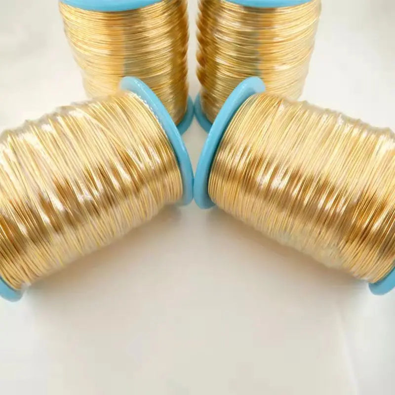 Plated Jewelry Accessories Wire Gold Brass Jewelry Metal Simple Heat Shrinkable Piece Material Pendant Environmental Friendly