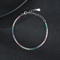 Wholesale Hot Sale 925 Silver Tennis Bracelet Trend Popular Zircon Full Diamond Fashion Jewelry Bracelet for Women