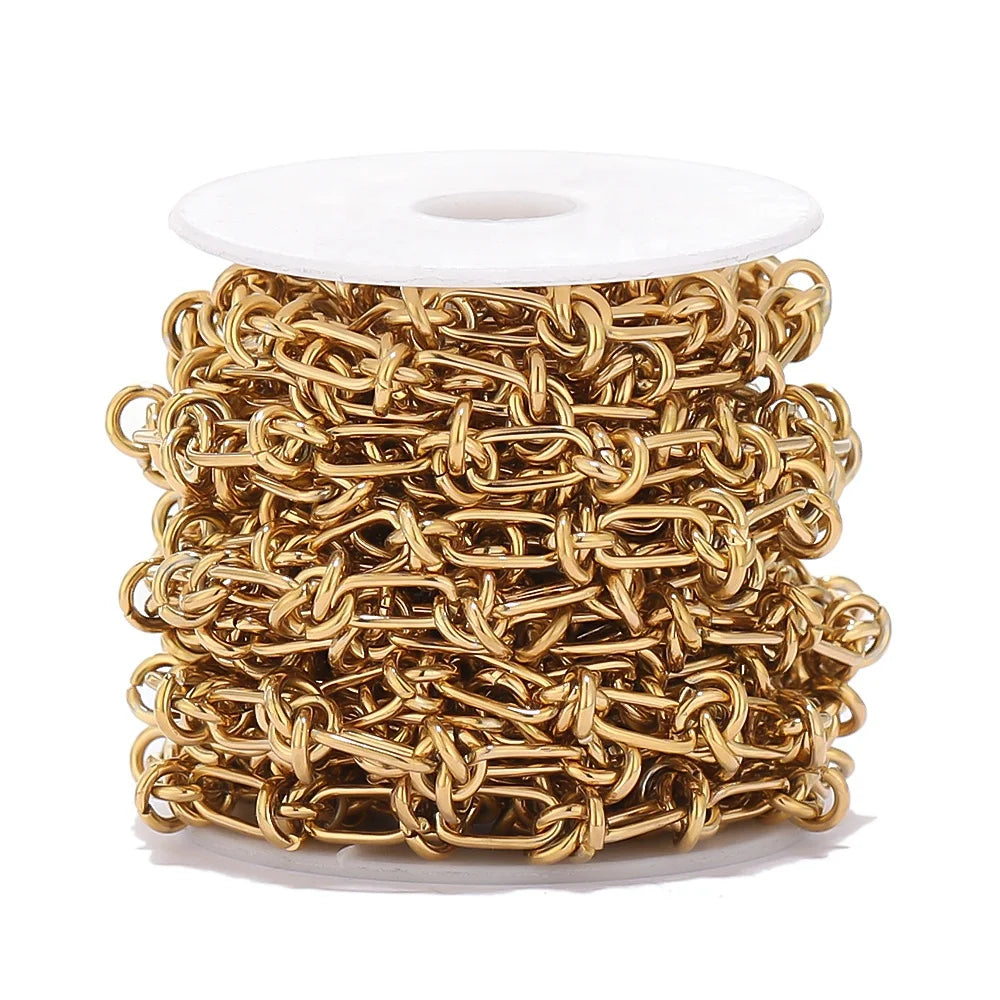 Chunky Knot Chains DIY Hip Hop Men Necklaces Findings Bracelets Supplies Jewelry Making Accessories