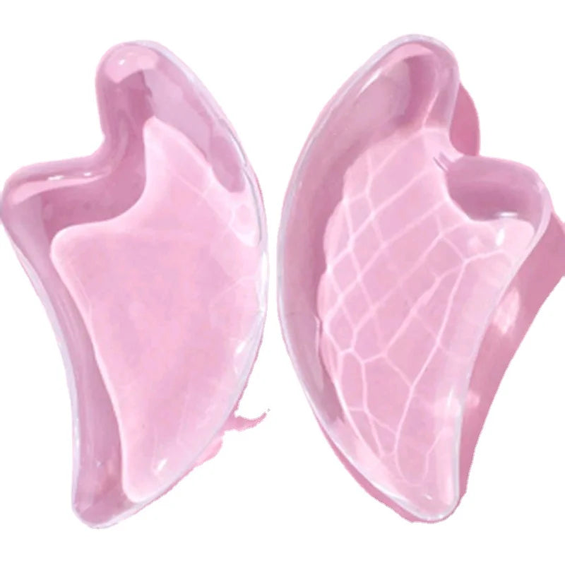 2026 new plastic gua sha muscle scraping massage tool Heart shape gua sha massage set board Crystal gua sha resin