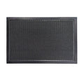 Heavy Duty Elastic Backed Entrance Mat Non-Slip 'Welcome' Rubber Doormat Machine Made Polyester Outdoor Carpet