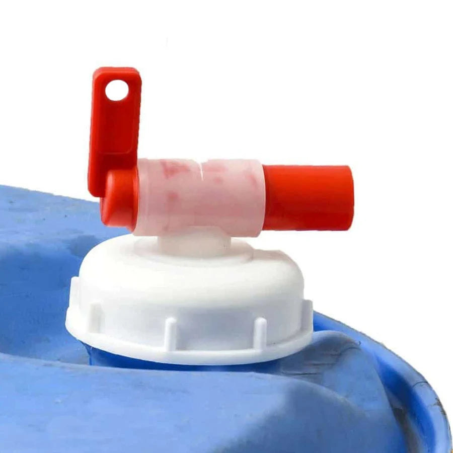 Plastic Tap DIN 61 Aeroflow Breather Drum Dispensing Faucet PE Plastic Self Vent Tap in Screw Cap - Ball Valve