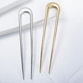 Genya  U Shaped Hairpins Hair Stick Fork Sticks French Hair Pin 2 Prong Updo Chignon Pins for Women Girls Buns Hair Accessories