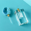 Diy Personalized square Green Mini 10ml Crystal Agate Perfume Bottle for Wedding Return Gifts