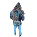 Custom Printed Men's Hooded Essentials Sweatshirt & Tapestry Blanket Polyester/Cotton Woven Fabric Anti-shrink for Spring Season