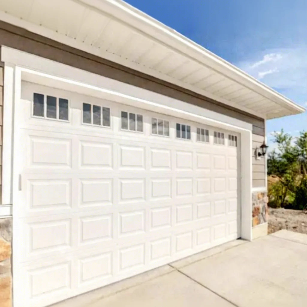 Modern Residential Square Door Panel with Remote Control Thermal Insulation Steel PU Foam Glass Inserted for Garage & Windows