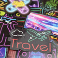 Custom Self Adhesive PVC Waterproof Holographic Labels Hologram Die Cut Sticker for Craft Photo Frame & Candle Use