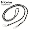 Wholesale 120cm Gold Leather Bag Chain Strap - Luxury DIY Shoulder Strap Handle for Handbags Wallets Purses