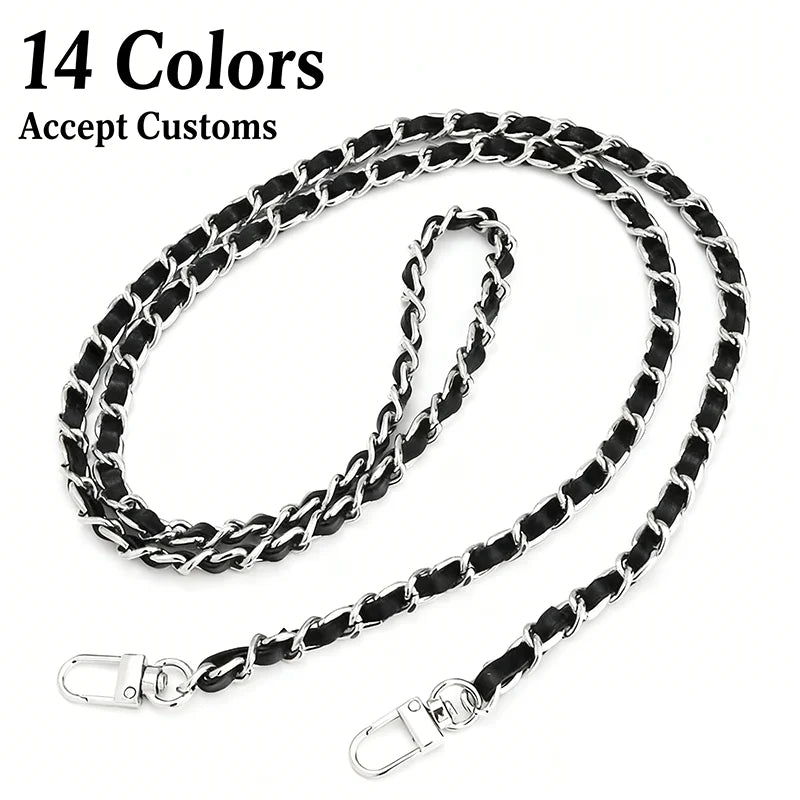 Wholesale 120cm Gold Leather Bag Chain Strap - Luxury DIY Shoulder Strap Handle for Handbags Wallets Purses