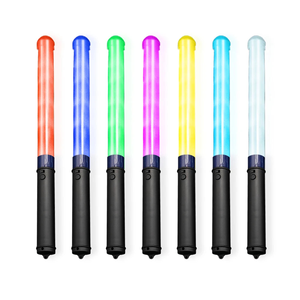 Bulk Buy From China ABS+PVC Glow Sticks RGB LED Flashing Party Supplies Remote Controlled Wand Stick for Graduation Celebrations
